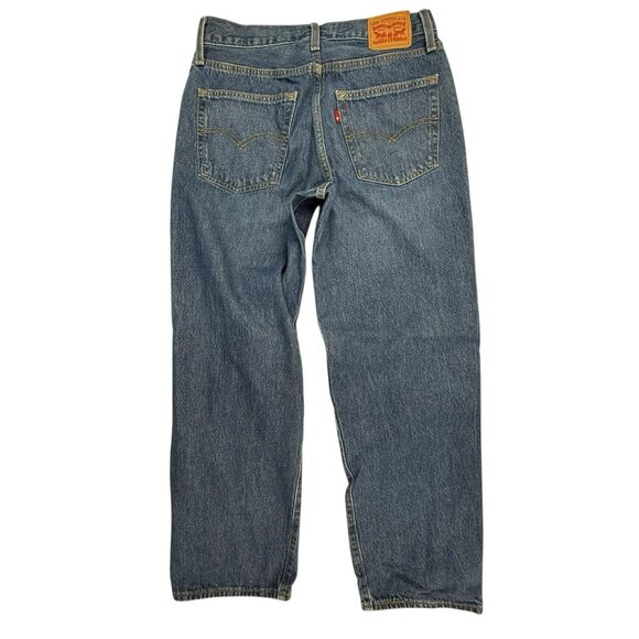 Levis '94 Baggy Jeans Women Size 30 Loose Straight 100% Cotton Factory Distress - Picture 3 of 16